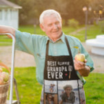 Best Flippin' Grandpa Ever | Photo Collage Apron<br><div class="desc">This sweet punny apron is perfect for dads who love to grill!!! Modern two toned color block 10 photo collage. Featuring "Best flippin' Grandpa ever". These are Father’s Day gifts that are perfect for any dad. A gift that he will treasure for a lifetime! Can be customized for any moniker...</div>