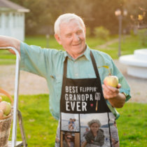 Best Flippin' Grandpa Ever | Photo Collage Apron