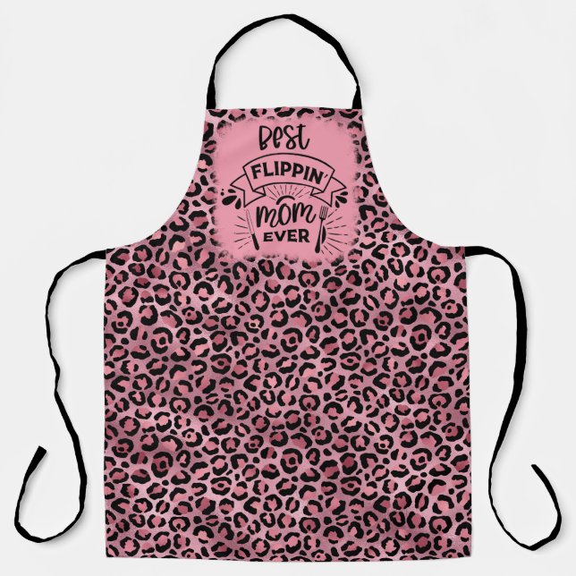 Best Flippin Mom All Over Print Apron (Front)