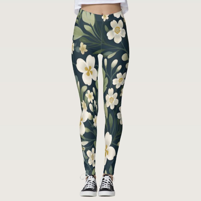 Best Floral Workout Leggings for Lifting  (Front)