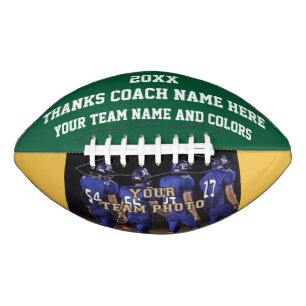 Best Football Coach Gifts Your PHOTO, TEXT, COLORS