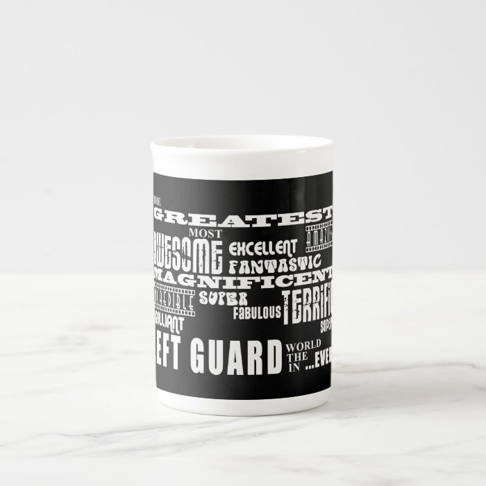 Best Football Left Guards  Greatest Left Guard Bone China Mug