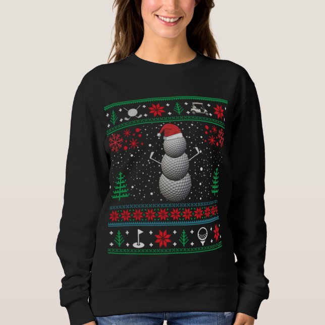 Best For Golf Lover Golf Ugly Christmas Sweaters (Front)