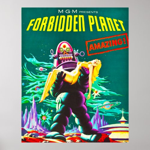 Best Forbidden Planet HD Vintage Poster