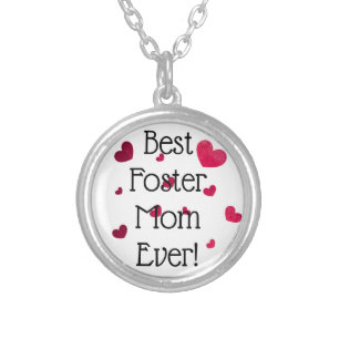Best Foster Mom Ever - Heart Necklace