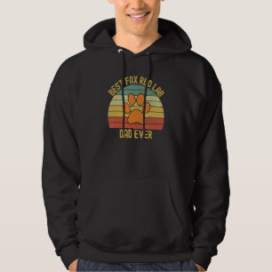 Best Fox Red Lab Dad Ever Labrador Retriever Vinta Hoodie