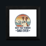 Best Fox Terrier Dad Ever Vintage Dog Lover Shirt_ Gift Box<br><div class="desc">Best Fox Terrier Dad Ever Vintage Dog Lover Shirt_1</div>