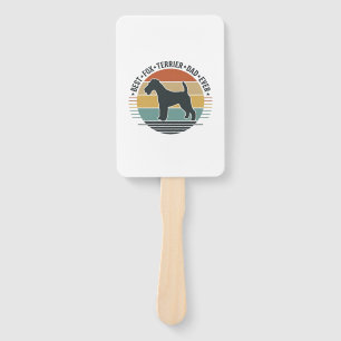 Best Fox Terrier Dad Ever Vintage Dog Shirt_1 Hand Fan