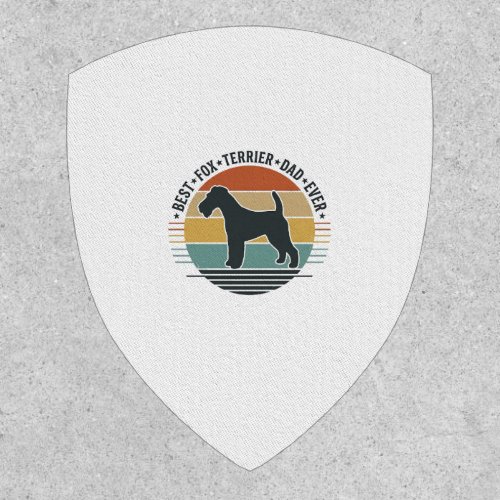 Best Fox Terrier Dad Ever Vintage Dog Shirt_1 Patch