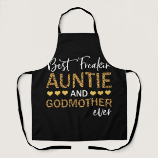Best Freakin' Auntie And Godmother Ever Lepard Apron