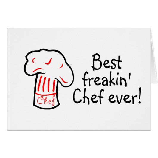 Best Freakin Chef Ever Cards (Front Horizontal)