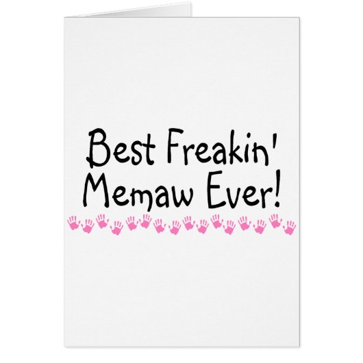 Best Freakin Memaw Ever Cards (Front)