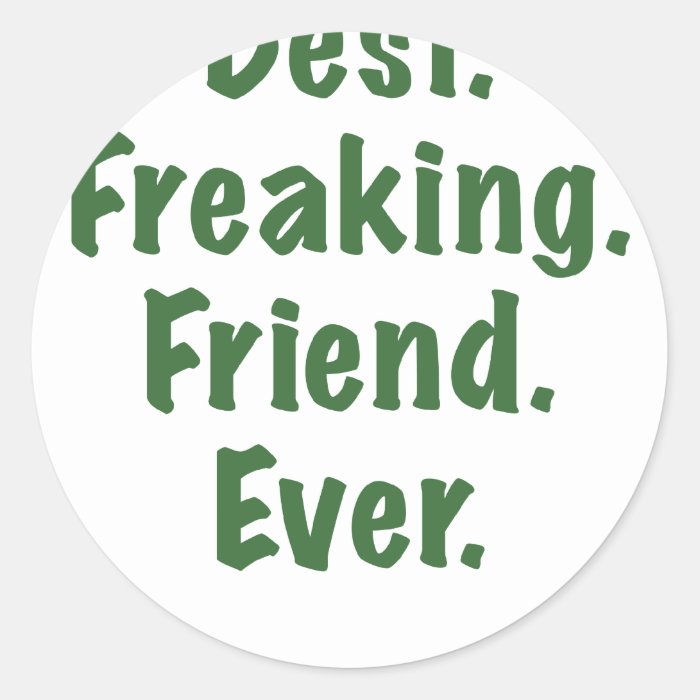 Best Freaking Friend Ever Stickers