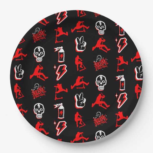Best Freestyle Pro Scooters Paper Plates (Front)
