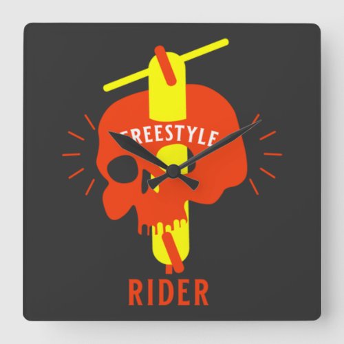 Best Freestyle Pro Scooters Square Wall Clock