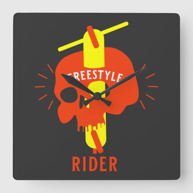 Best Freestyle Pro Scooters Square Wall Clock (Front)