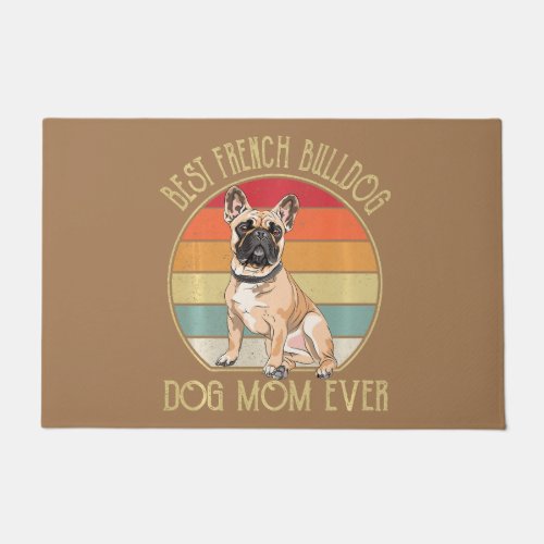best french bulldog dog mom ever  dog lover long s doormat