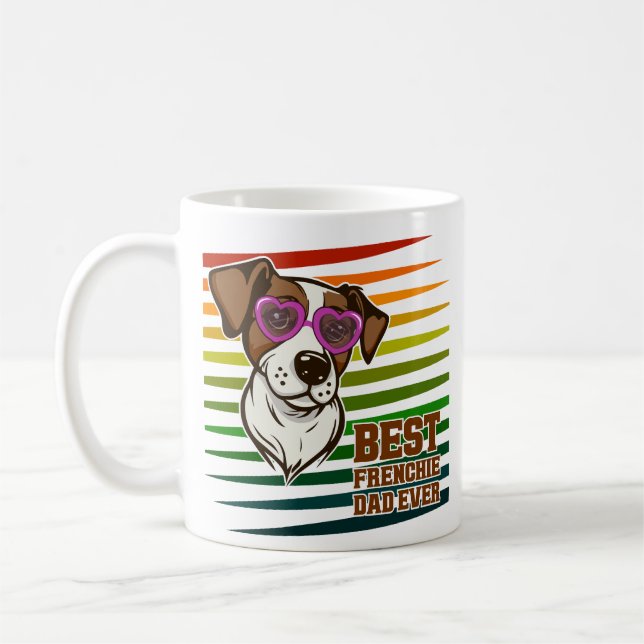 Best Frenchie Dad Ever Funny Dog Lover Gift Coffee Mug (Left)