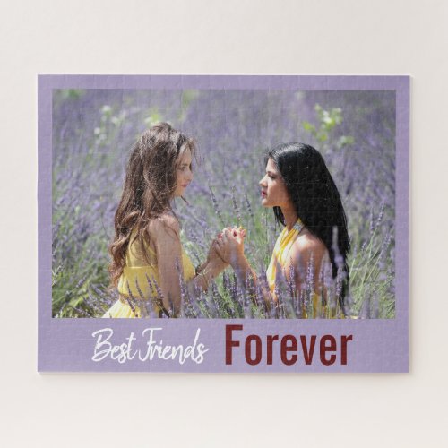 Best Frends Forever Girly Cute Photo Jigsaw Puzzle