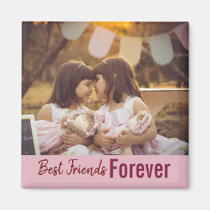 Best Frends Forever Girly Cute Photo Magnet