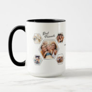 Best Frends Ten‑Photo Personalized Names & Year Mug