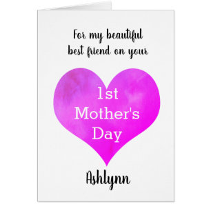 Best Friend 1st Mother's Day Cards