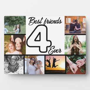 Best Friend 4-Ever Photo Collage Plaque