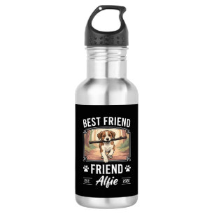 Best Friend Alfie Dog Lover Stainless Steel Water Bottle