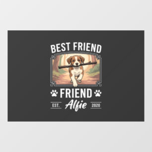 Best Friend Alfie Dog Lover Window Cling