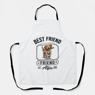 Best Friend Alfie Vintage Dog Lover Design_1 Apron