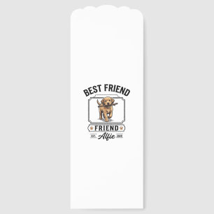 Best Friend Alfie Vintage Dog Lover Design_1 Bookmarks