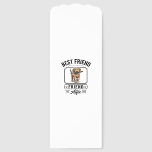 Best Friend Alfie Vintage Dog Lover Design_1 Bookmarks
