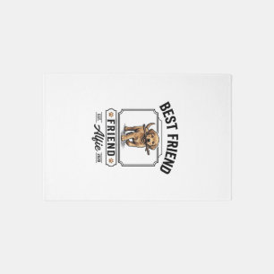 Best Friend Alfie Vintage Dog Lover Design_1 Rug