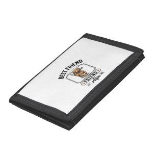 Best Friend Alfie Vintage Dog Lover Design_1 Trifold Wallet