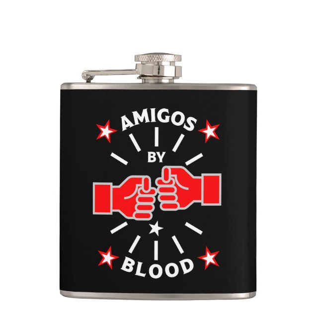 Best Friend Amigos Flask (Front)