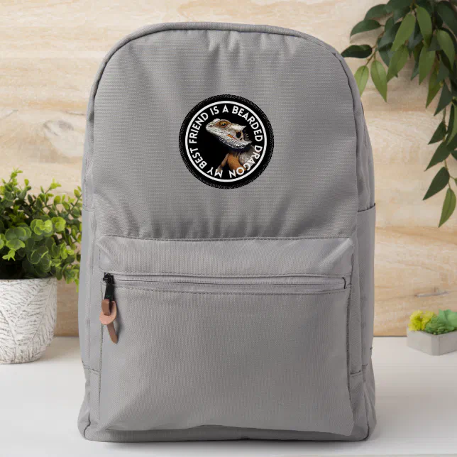 Best Friend Bearded Dragon Patch | Zazzle