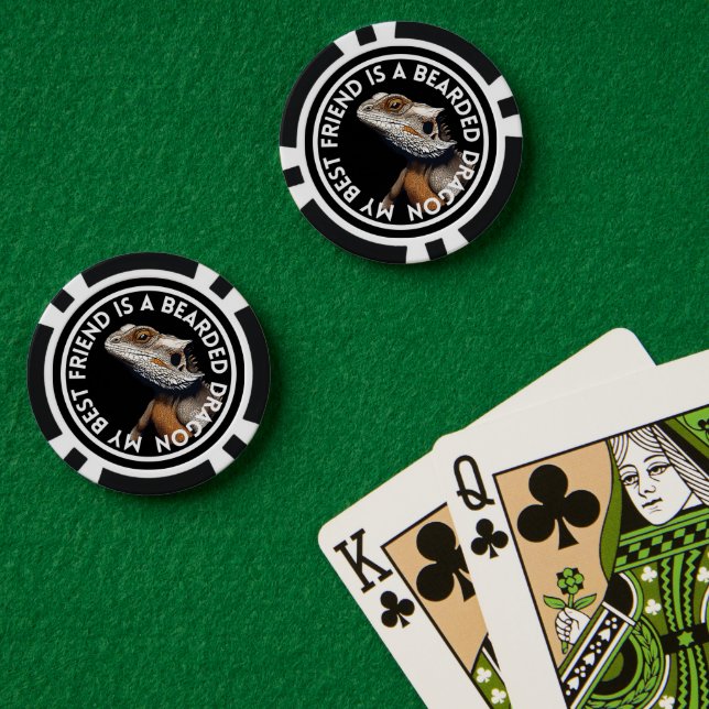 Best Friend Bearded Dragon Poker Chips (Poker Table (Double))