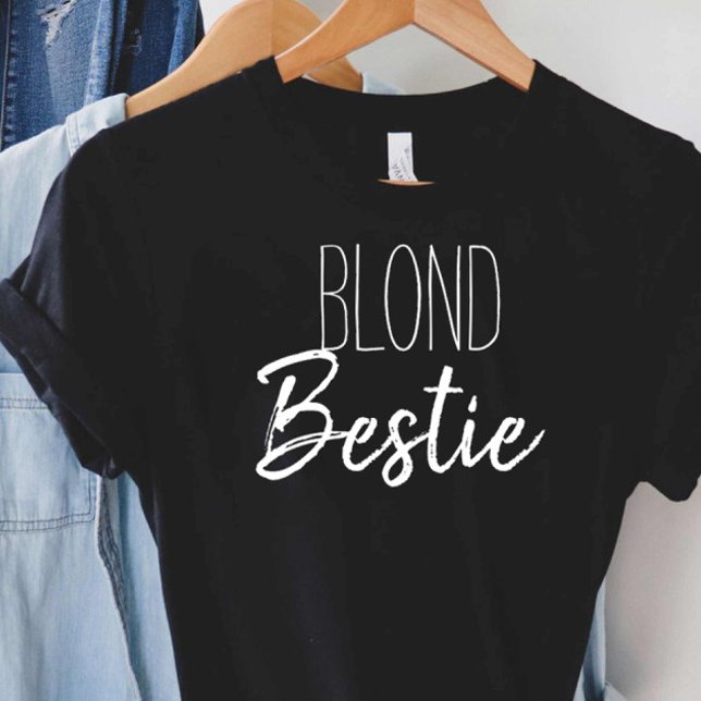 Best Friend Besties Blond Brunette Matching Gift T-Shirt (Creator Uploaded)