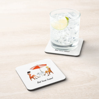 Best friend beverage coaster