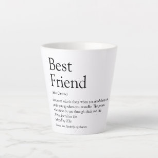 Best Friend BFF Bestie Definition Fun Latte Mug