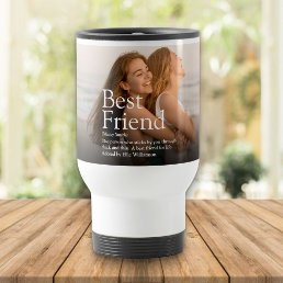 Best Friend BFF Definition Photo Travel Mug