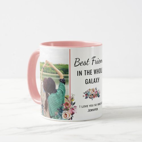 Best Friend BFF Galaxy Chic Birthday Gift Photo Mug