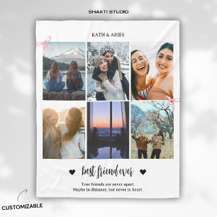Best Friend BFF Gift Photo Fleece Blanket