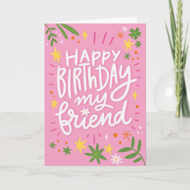 Best Friend Birthday Card (Front)