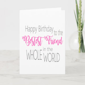 Best Friend Birthday Card