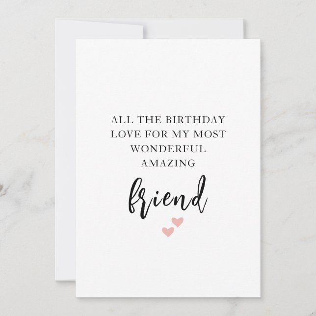 Best Friend Birthday Card (Front)