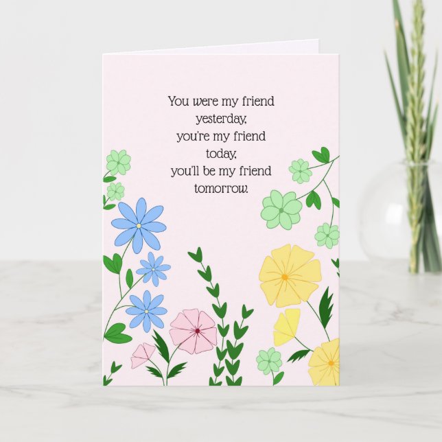 Best Friend Birthday Card (Front)