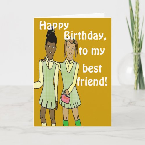 Best friend birthday Card