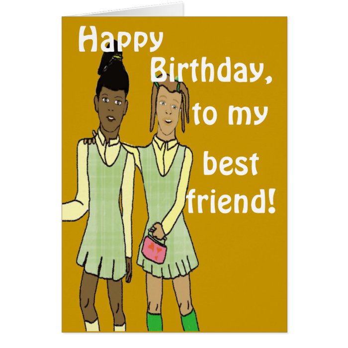 Best friend birthday Card