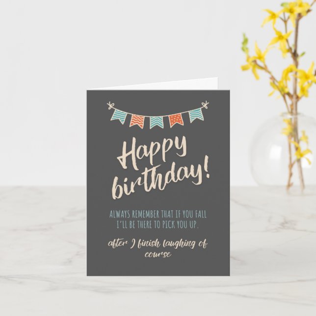 Best friend birthday card funny, Funny quote card (Yellow Flower)